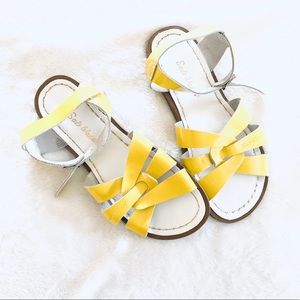 Yellow saltwater sandals